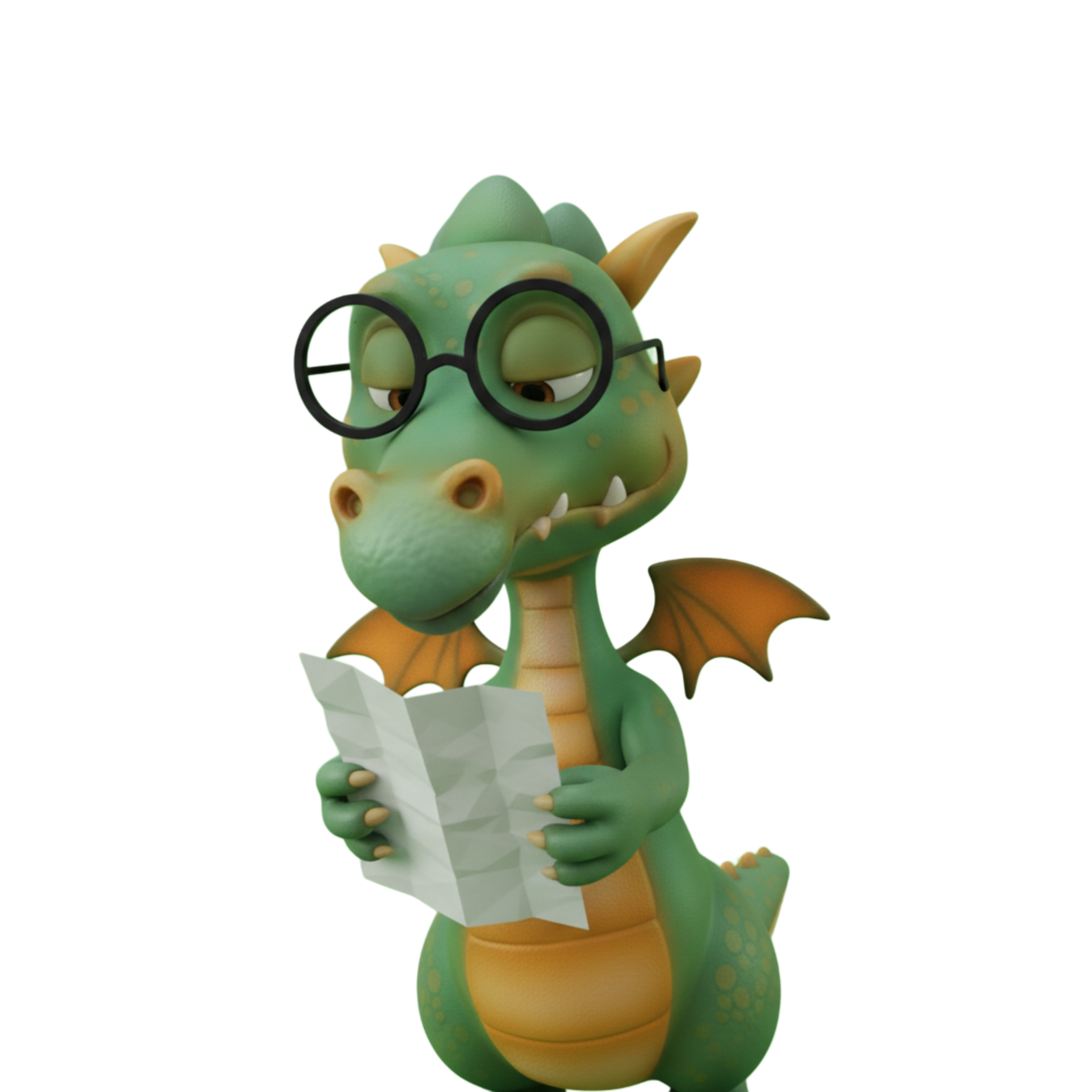 Дракон с листком